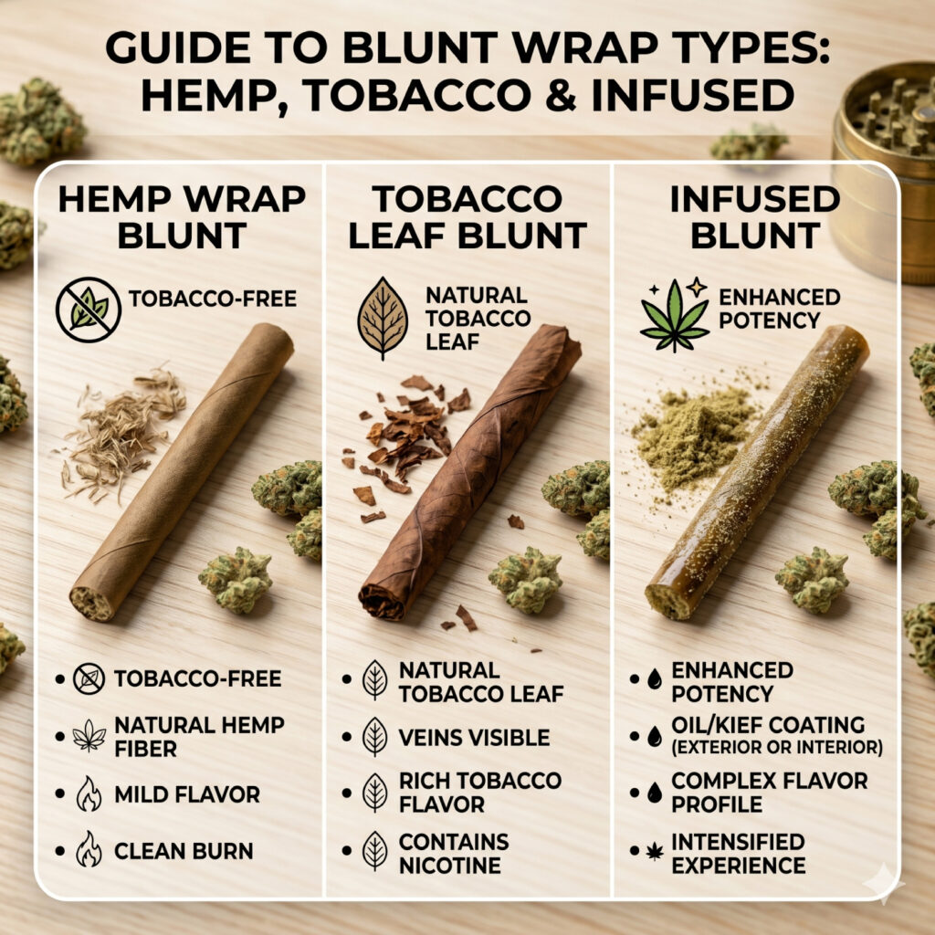 Guide to Blunt Wrap Types: Hemp, Tobacco & Infused